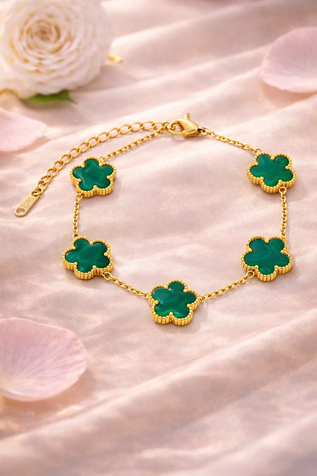 Pulsera Flor Lucea™ – Acabado Oro 18K