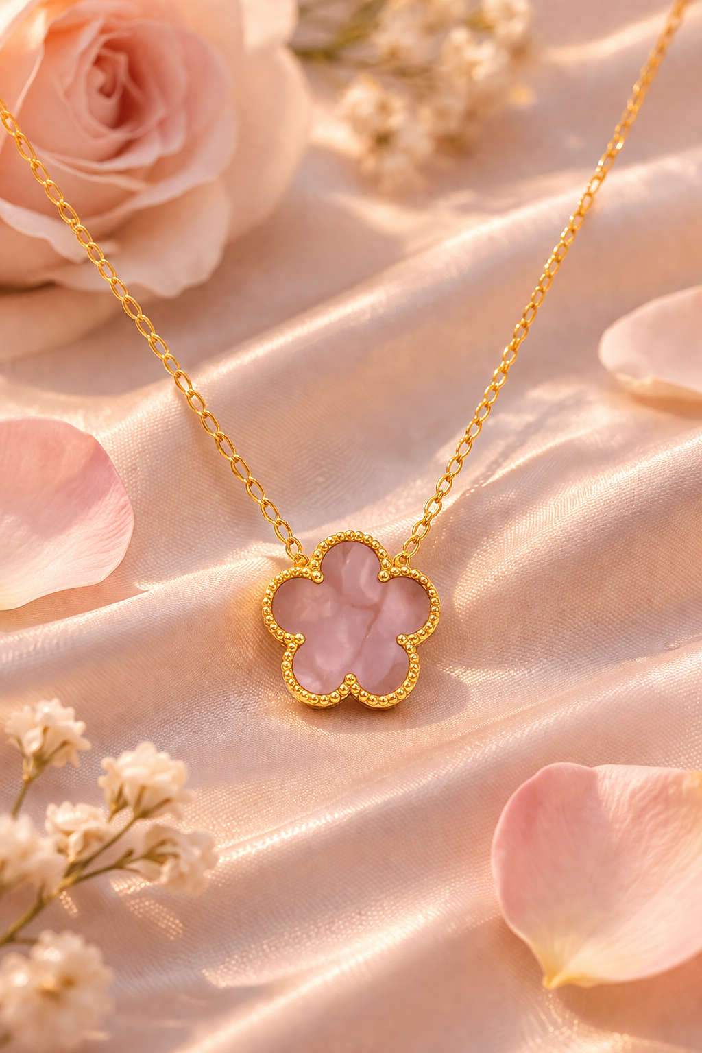 Collar Flor Lucea™ – Acabado Oro 18K